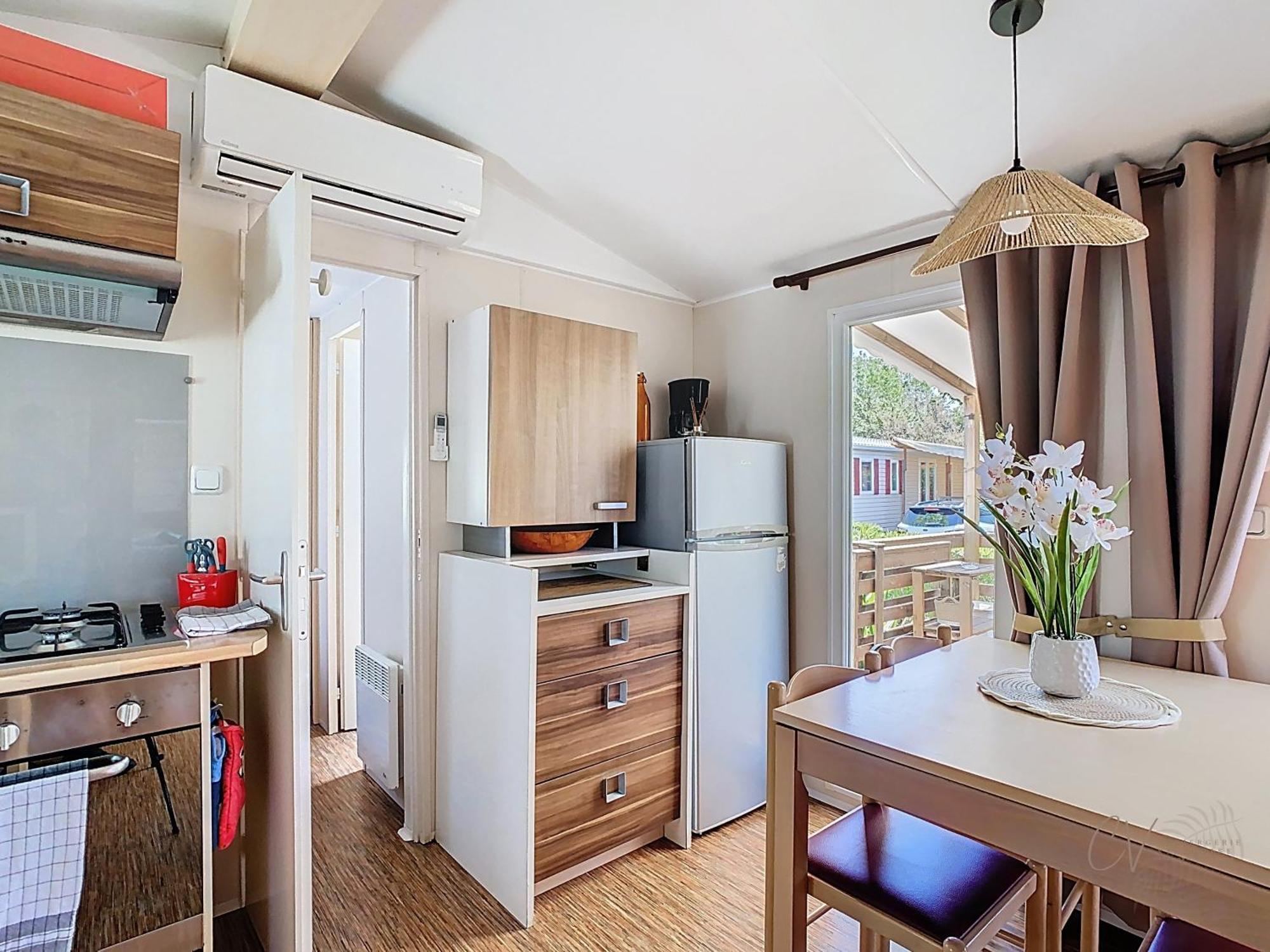 Grand Mobil Home 3Chbr 2Sdb Camping La Carabasse ヴィア エクステリア 写真